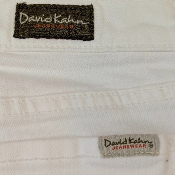 David Kahn Jeanswear Size 27 Winter White Wide Legged Capris - Picture 5 of 14